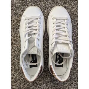 Golden Goose Womens White and Gold Pure Star Sneakers Sz 36/6 Perfect Condition